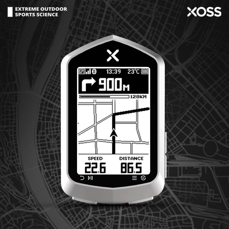 XOSS NAV Plus Bike Computer Wireless Cycling GPS Speedometer Map Navigation Waterproof Bluetooth ANT+ Cadence Speed - XOSS.CO
