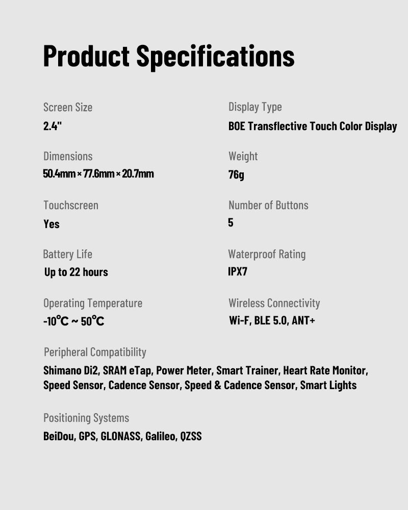 XOSS NAV Pro Touch-screen Bike Computer Navigation Cycling Computer Global Colorful Map Wireless Cycling Computer Offline Route - XOSS.CO
