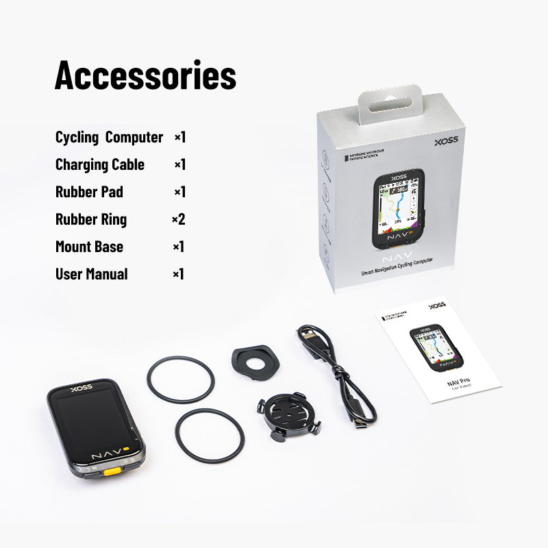 XOSS NAV Pro Touch-screen Bike Computer Navigation Cycling Computer Global Colorful Map Wireless Cycling Computer Offline Route - XOSS.CO