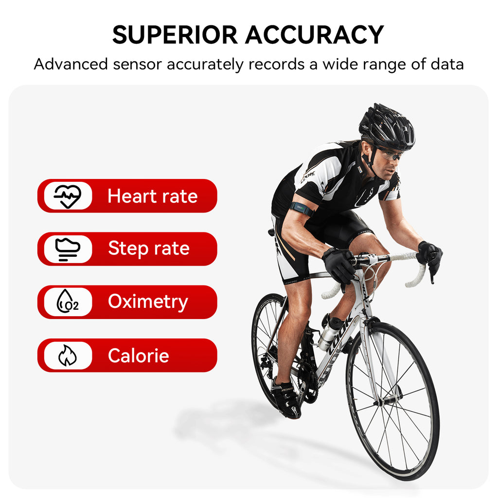 XOSS BBP Heart Rate Monitor Armband IP68 Waterproof Beat Band Pro HRM for Cycling, Run, Swim Health Fitness Smart Bicycle Sensor - XOSS.CO