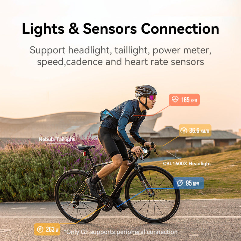 XOSS G/G+ Gen.3 GPS Bike Computer G3+ Power Meter Cadence Speed Bicycle Odometer G3 Plus Waterproof Lights Connection Cycling - XOSS.CO