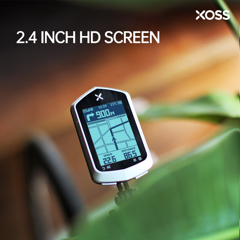 XOSS NAV Plus Bike Computer Wireless Cycling GPS Speedometer Map Navigation Waterproof Bluetooth ANT+ Cadence Speed - XOSS.CO