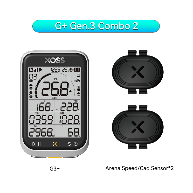 XOSS G/G+ Gen.3 GPS Bike Computer G3+ Power Meter Cadence Speed Bicycle Odometer G3 Plus Waterproof Lights Connection Cycling - XOSS.CO