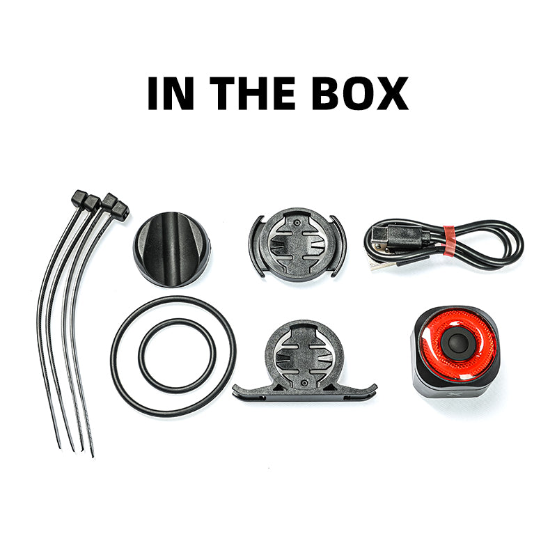 XOSS XR Pro Bike Taillight Bicycle,Team Sync,Rear Light Smart Tail Light Auto Start/Stop Brake Sensing LED Charging Waterproof - XOSS.CO