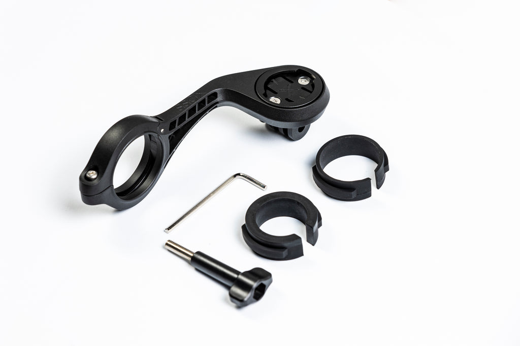 XOSS G/G+ Bike Computer Mount, Compatible for Bike Computer Garmin, Out Front Bike Computer Mount Road Black Plastic-Steel Durable - XOSS.CO
