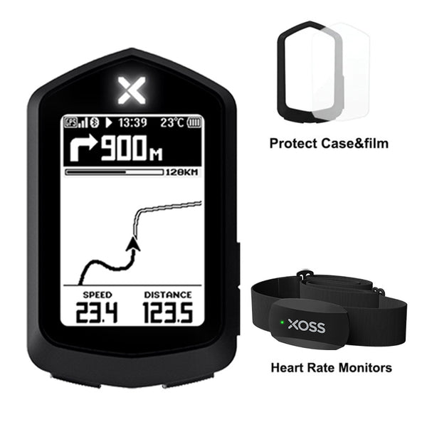 NAV navigation bike computer & case  & X2 heart rate sensor