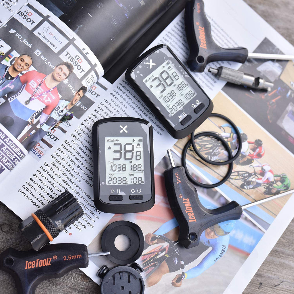 XOSS G+ GPS Bike Computer,  Ant+, Bluetooth, 25 Hours Battery, Waterproof, Barometer, Cadence, Heart Rate, Strava - XOSS.CO