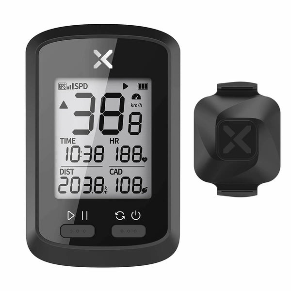 [コンボ] XOSS G+ GPS バイク コンピューター & ボルテックス ケイデンス/スピード センサー