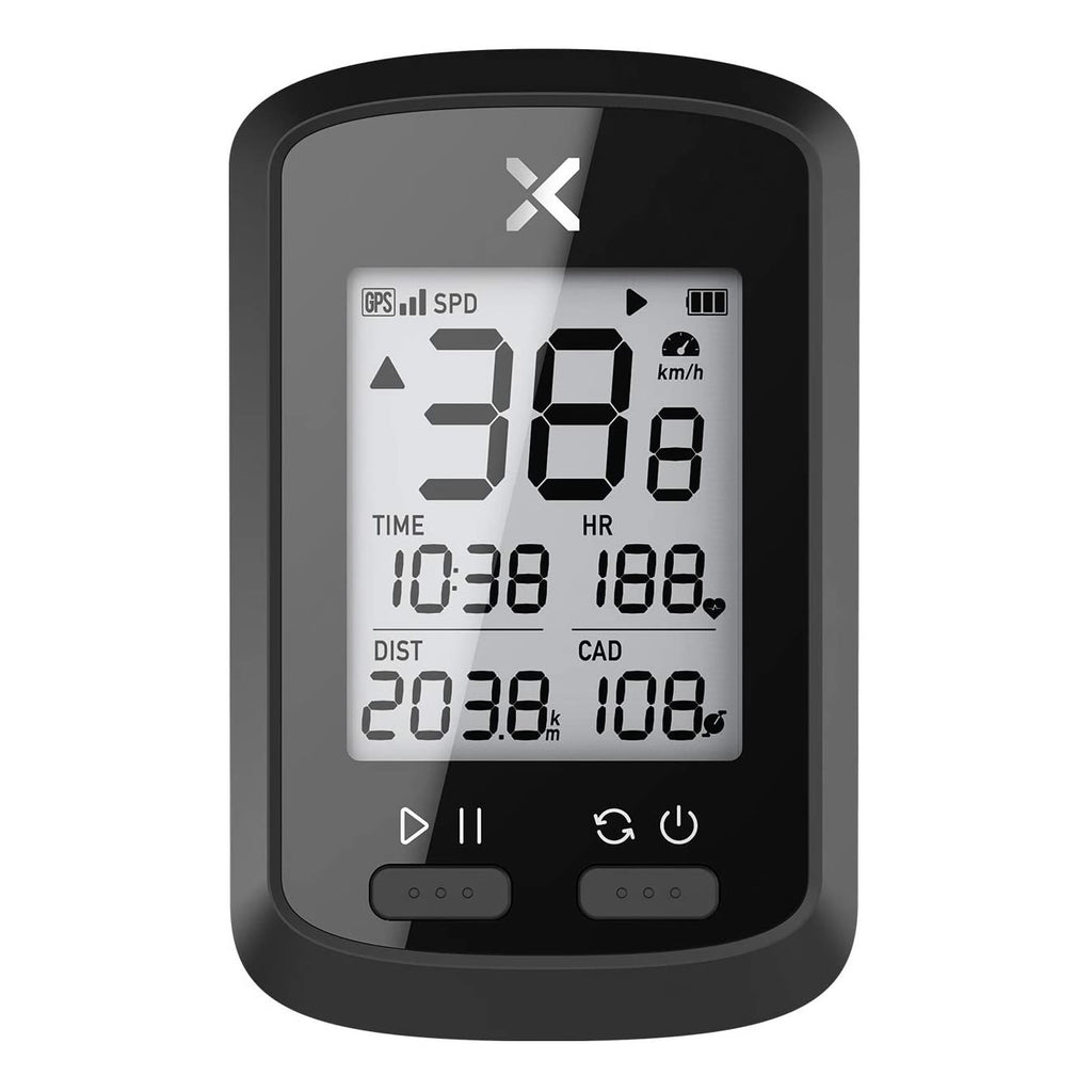 XOSS G+ GPS Bike Computer,  Ant+, Bluetooth, 25 Hours Battery, Waterproof, Barometer, Cadence, Heart Rate, Strava - XOSS.CO
